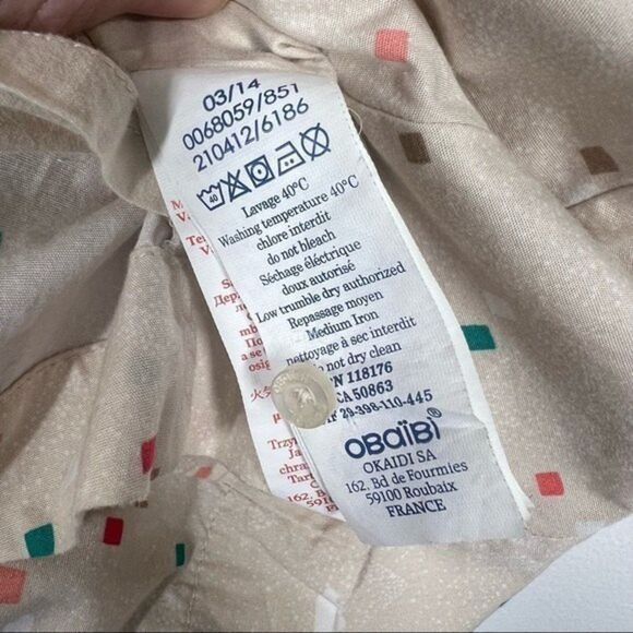 Obaibi Size 6-9 Months Baby Girl French Designer Dream Dress Squares Ribets - Picture 6 of 9